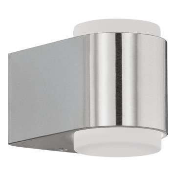 Eglo 65054 - Applique a LED da esterno BRIONES PRO 2xLED/3W/230V IP44 cromo lucido