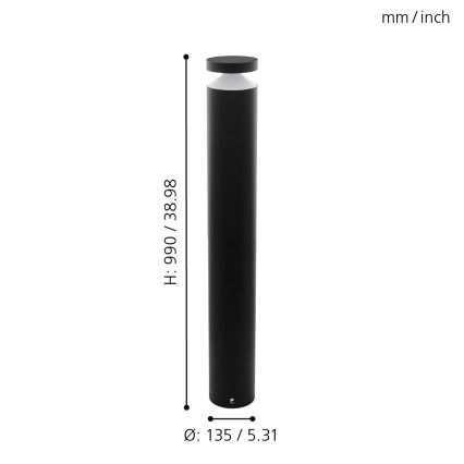 Eglo 65058 - Lampada LED da esterno MELZO PRO LED/11W/230V 3000K IP65 nero