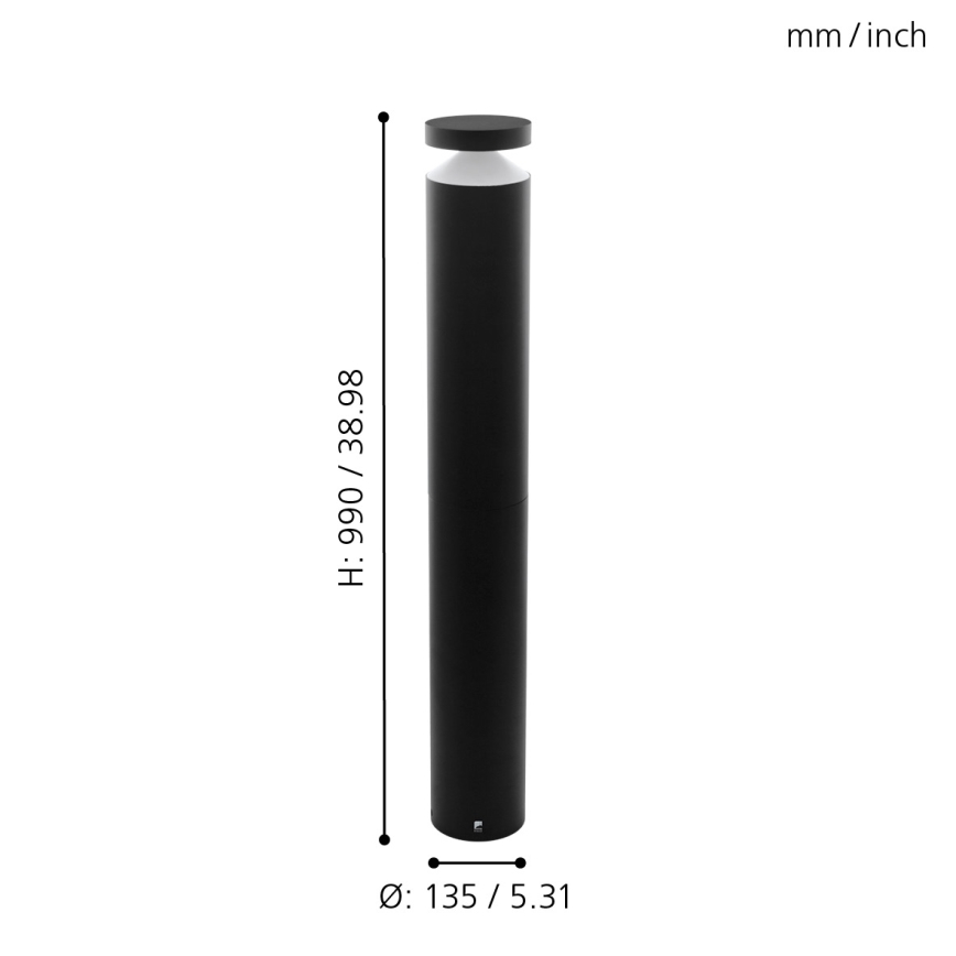 Eglo 65058 - Lampada LED da esterno MELZO PRO LED/11W/230V 3000K IP65 nero