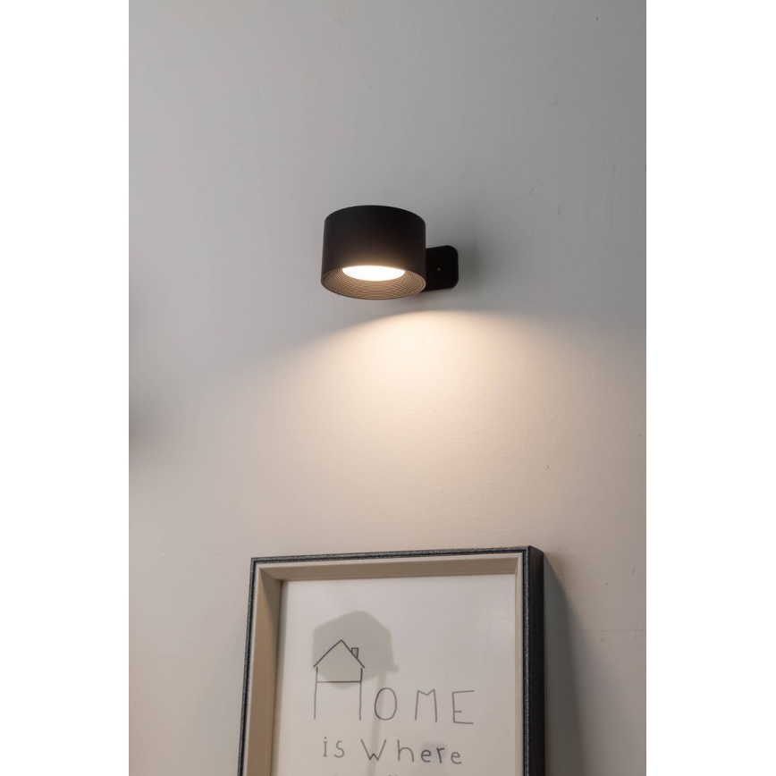 Eglo - Lampada da parete LED ricaricabile dimmerabile a sfioramento LED/5W/5V 2700/4000/6500K 2000 mAh nera