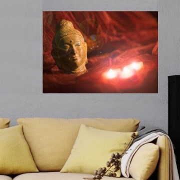 Eglo 75039 - Tableau lumineux décoratif BUDDHA 3xLED/0,02W/2xAA 30x45 cm