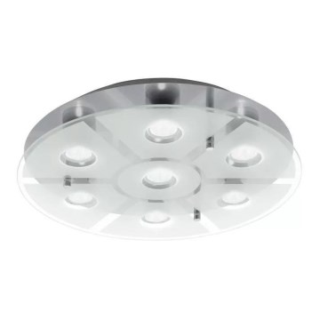 Eglo 75343 - LED-dimmbare Deckenleuchte CABO-SD 7xGU10/5W/230V Ø 46 cm mattchrom