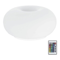 Eglo 75355 - LED RGB dimmbare Tischlampe OPTICA-C 2xE27/7,5W/230V Ø 28 cm + Fernbedienung