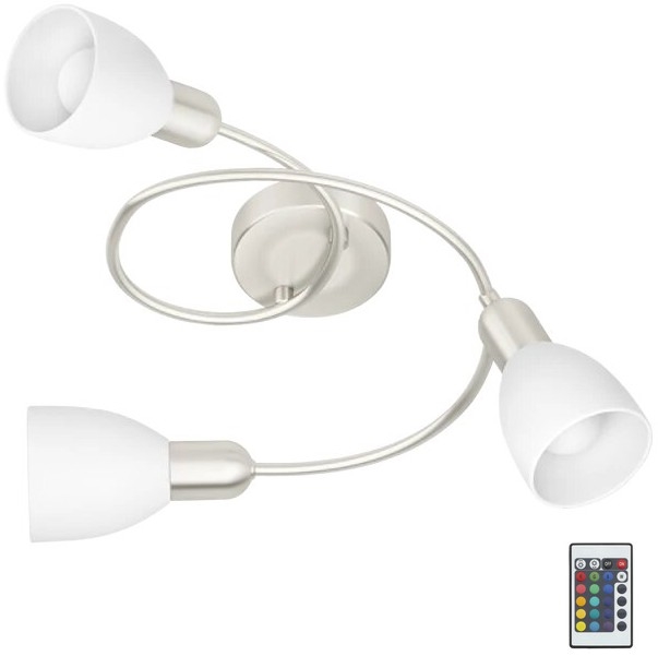Eglo 75388 - Dimmbare LED-RGBW-Anbauleuchte GRIMSEY-C 3xE14/4W/230V + Fernbedienung