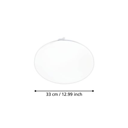 Eglo - LED-Deckenleuchte mit Bewegungssensor LED/15,5W/230V 3000K d 33 cm weiß