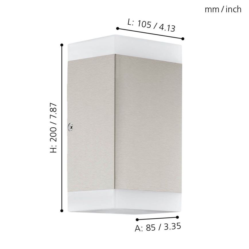 Eglo - LED Applique da esterno 2xGU10/4,6W/230V IP44
