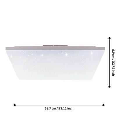 Eglo 75618 - Pannello a plafone LED CALEMAR-S LED/32W/230V 4000K 60x60 cm