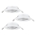 Eglo 75674 - SET 3x Lampada da incasso per bagno AGULO 1xGU10/35W/230V IP23 bianco