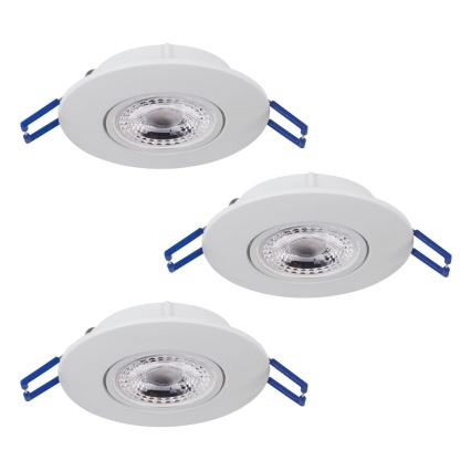 Eglo 75763 - LOT 3x Spot encastrable ZUJAR LED/3,4W/230V blanc