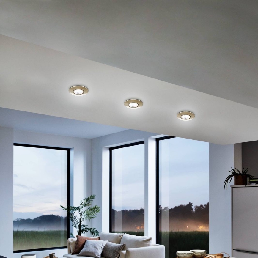 Eglo 75765 - SET 3x Lampada LED da incasso ZUJAR LED/3,4W/230V cromo opaco