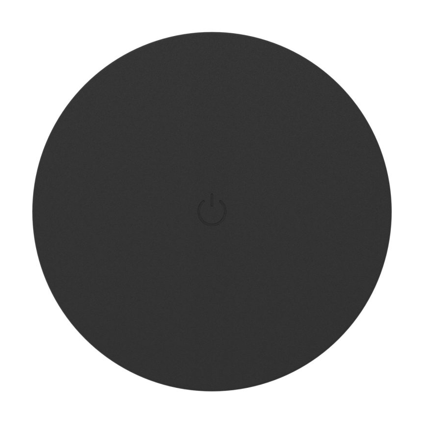 Eglo - Lampada da parete per esterni a LED ricaricabile e dimmerabile con comando touch, 5W/5V, 2000 mAh, 3000/4000/6500K, IP44, nero