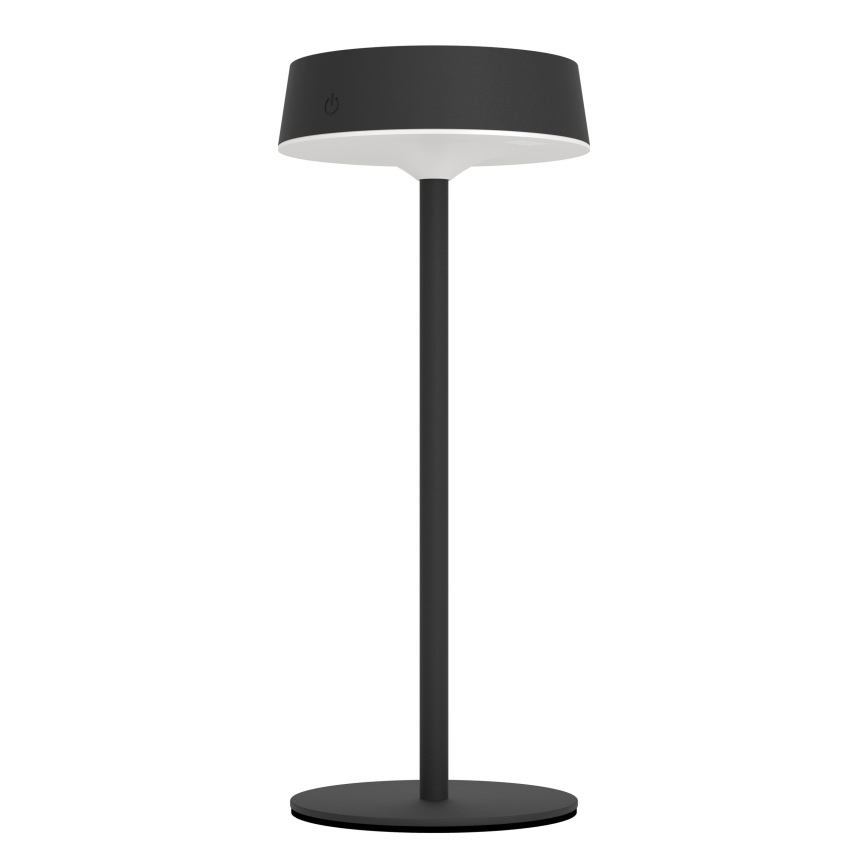 Eglo - Dimmbare, solaraufladbare Touch-Tischlampe LED/3W/5V 3000-6000K 1800 mAh IP44 schwarz
