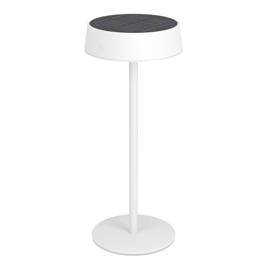 Eglo - dimmbare, solarbetriebene, wiederaufladbare Touch-Tischleuchte LED/3W/5V 3000-6000K 1800 mAh IP44 Weiß