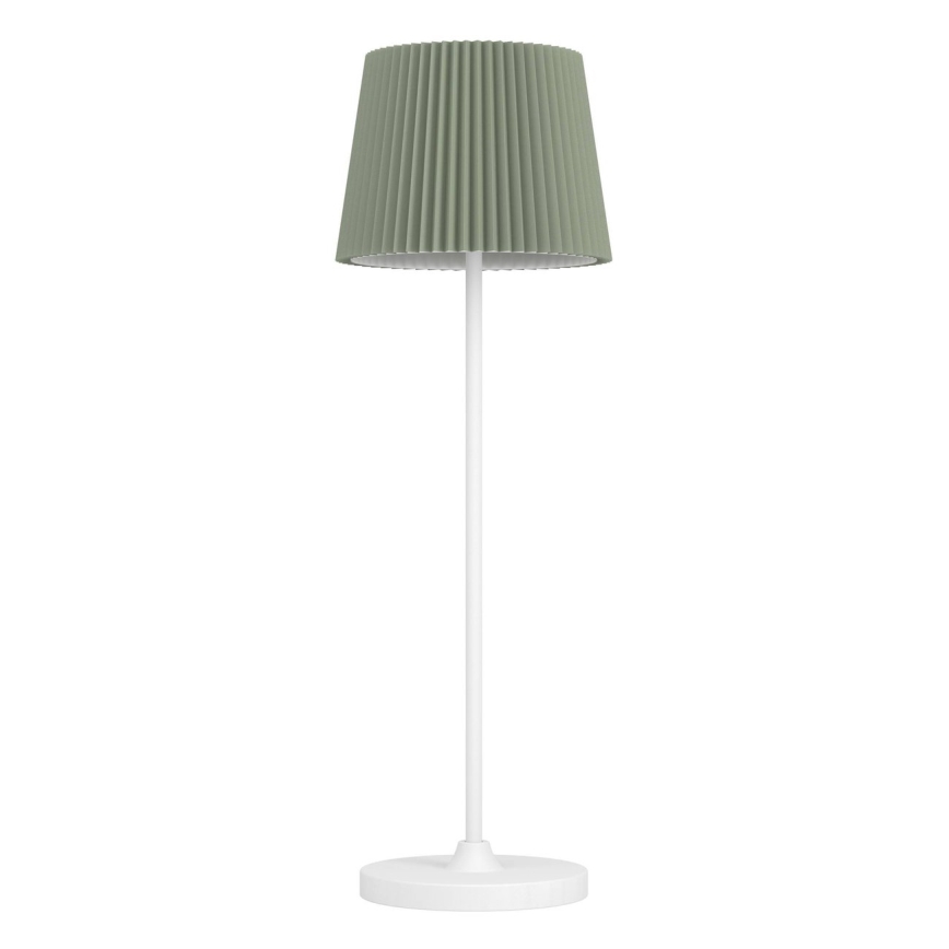 Eglo - LED dimmbare, berührungsgesteuerte, wiederaufladbare Tischlampe LED/3,8W/5V 2400/3000/4000K 2000 mAh weiß/grün