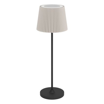 Eglo - Lampe de table tactile dimmable rechargeable LED/3,8W/5V 2400/3000/4000K 2000 mAh noir/crème