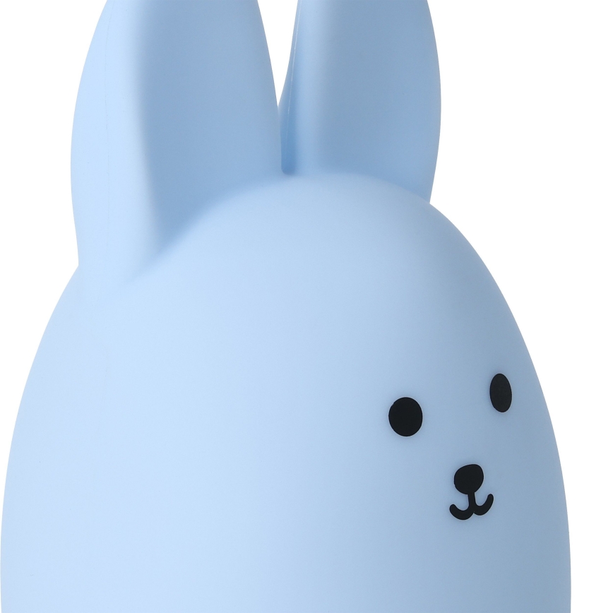 Eglo - Lampada da notte ricaricabile per bambini a sfioramento LED RGBW LED/5W/5V 1200 mAh coniglio