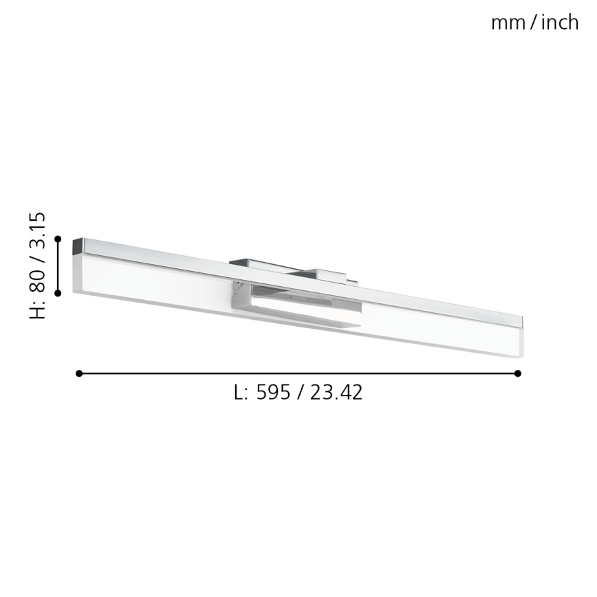 Eglo 780432 - Éclairage de miroir salle de bain YANGUAS LED/11W/230V 3000K 59,5 cm IP44
