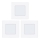 Eglo 78196 - Lot de 3 spots encastrés LED FUEVA LED/2,7W/230V 8,5x8,5 cm