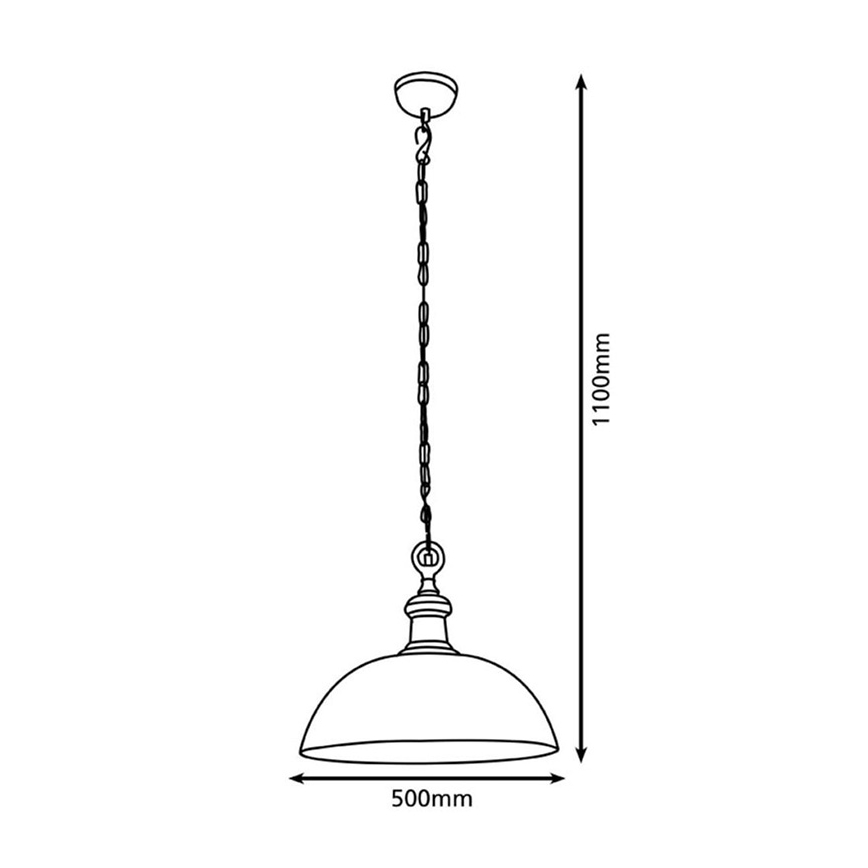 Eglo 78301 - Lampadario su filo EASINGTON 1xE27/60W/230V