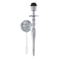 Eglo 78317 - Wandleuchte BEDWORTH 1xE27/60W/230V, Hochglanz-Chrom