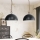 Eglo 78444 - Lampadario a sospensione con filo HODSOLL 2xE27/40W/230V nero/marrone