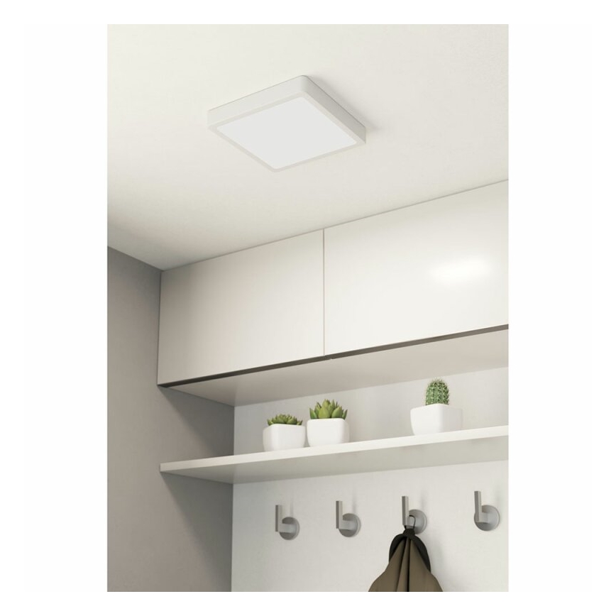 Eglo 78679 - LED-Deckenleuchte FUEVA LED/17W/230V 21x21 cm weiß