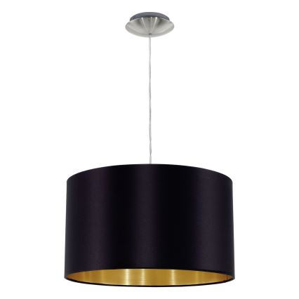 Eglo 78691 - Lampadario a sospensione con filo MASERLO 1xE27/60W/230V diametro 38 cm nero/rame