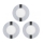 Eglo 78733 - Lot de 3 spots encastrés LED pour salle de bains FUEVA 1xLED/2,7W/230V IP44 Ø 8,5 cm