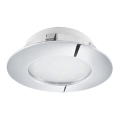 Eglo 78748 - Lampada da incasso LED dimmerabile PINEDA LED/12W/230V cromo lucido