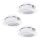 Eglo 78755 - SET 3x Lampada LED da incasso PINEDA 1xLED/6W/230V 3000K bianco