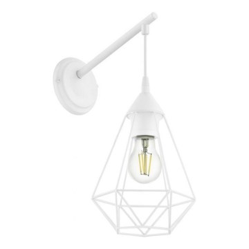 Eglo 79084 - Applique murale BYRON 1xE27/60W/230V blanche