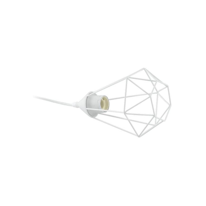 Eglo 79085 - Lampe de table à brancher BYRON 1xE27/60W/230V blanche