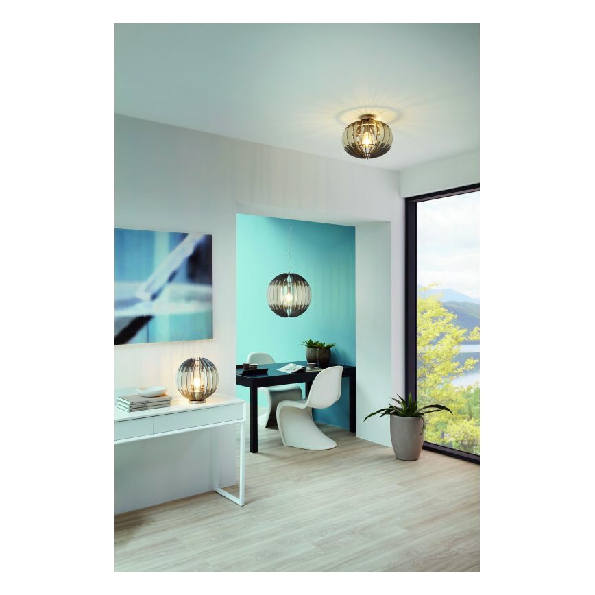 Eglo 79137 - Deckenleuchte OLMERO 1xE27/60W/230V grau-weiss