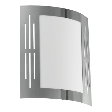 Eglo 79282 - Applique da esterno CITY 1xE27/60W/230V cromo lucido IP44