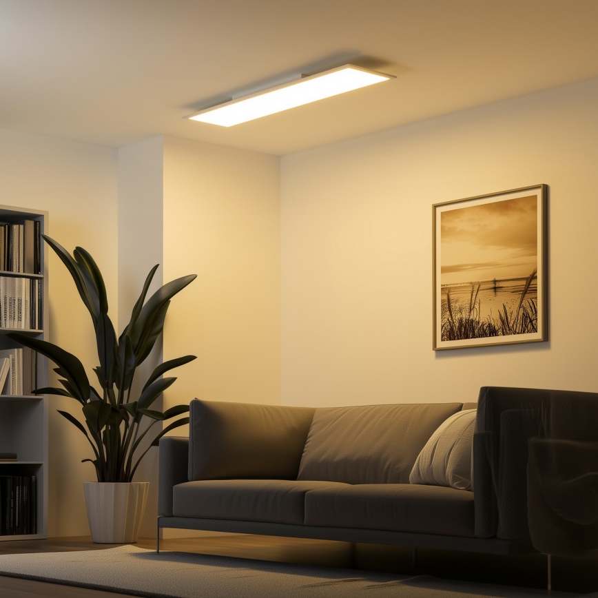 Eglo 79328 - Plafonnier SALOBRENA-RW LED/34W/230V 2700/4000K 120x30 cm blanc