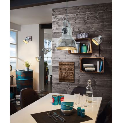 Eglo 79369 - Lampadaire BARNSTAPLE 2xE27/40W/230V