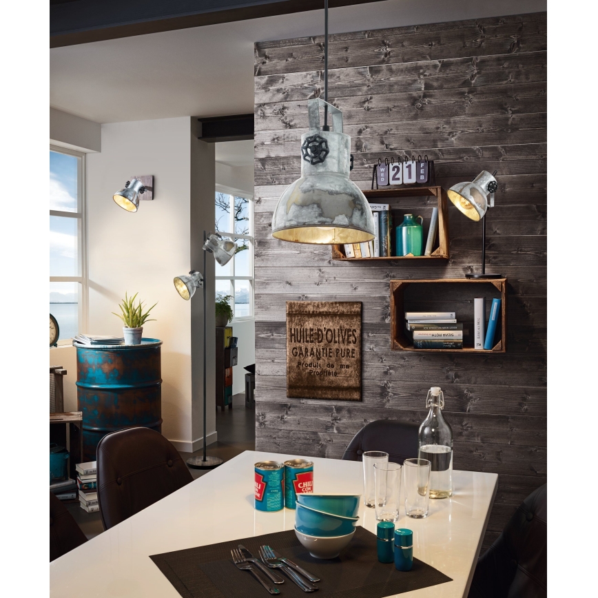 Eglo 79369 - Lampadaire BARNSTAPLE 2xE27/40W/230V