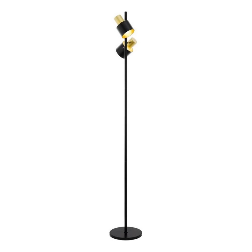Eglo 79376 - Lampada con piedistallo FIUMARA 2xE27/60W/230V nero/oro
