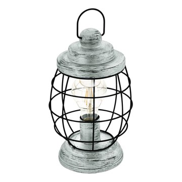 Eglo 79436 - Lampada da tavolo BAMPTON 1xE27/60W/230V argento