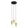 Eglo 79458 - Hängeleuchte an Kabel BOLSANO 3xE27/28W/230V gold/schwarz