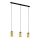 Eglo 79461 - Lampadario a sospensione con cavo BOLSANO 3xE27/28W/230V dorato/nero