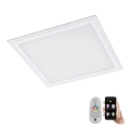 Eglo 79464 - Dimmbare LED-Deckenleuchte POZZALLO LED/16W/230V 2700-6500K 30x30 cm weiß + Fernbedienung