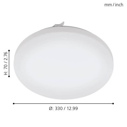 Eglo 79523 - LED-Deckenleuchte für Badezimmer TUSCOLA LED/14,6W/230V IP44
