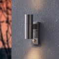 Eglo 79594- LED Applique da esterno con sensore ARAPONGAS 2xGU10/2,8W/230V IP44 cromo opaco
