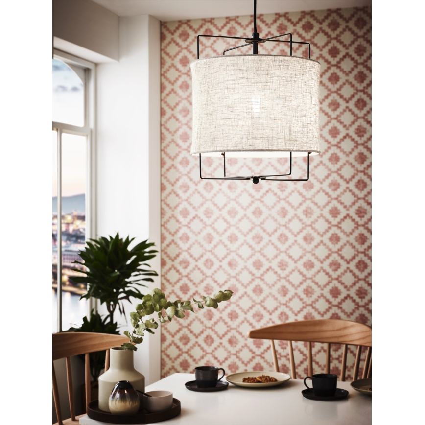 Eglo 79644 - Lampadario a sospensione con filo BRIDEKIRK 1xE27/40W/230V