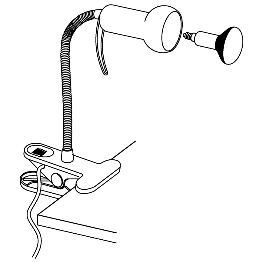Eglo - Lampada con morsetto 1xE14/40W/230V