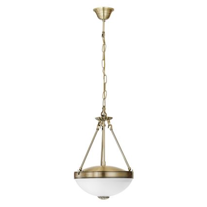 EGLO - Suspension chaîne 2xE27/60W/230V bronze
