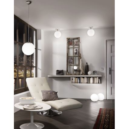 EGLO - Lampadario a sospensione con filo 1xE27/60W/230V diametro 25 cm bianco