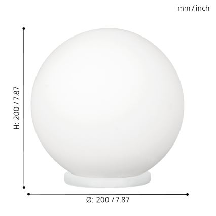 EGLO - Tischleuchte 1xE27/60W/230V d 20 cm
