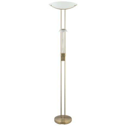 EGLO - Lampada da terra con dimmer BAYA 1xR7s/230W + 1xG9/33W bronzo